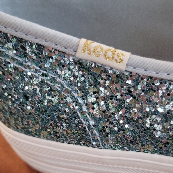 Kate Spade Sparkling Teal Slip-On Sneakers - Picture 4 of 13
